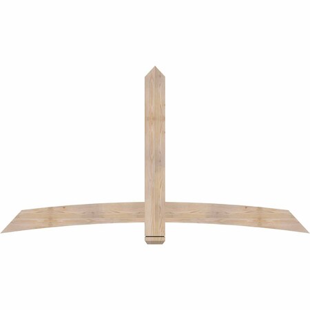 Ekena Millwork Bellingham Smooth Timber Gable Bracket, Douglas Fir, 84"W x 45"H x 1 1/2"D x 5 1/2"F, 13/12 Pitch GBW084X45X0206BEL00SDF